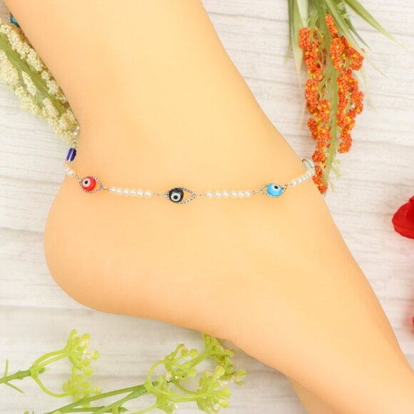 "Handmade Anklet – Elegant & Delicate Jewelry for Women | UNVRC1457 - Picture 2 of 10